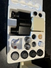 Binocular Microscope in Wooden Case 4x,10x,40x,100x, WFx10 eyepieces Stereo NEW