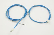 RALEIGH BURNER / OLD SCHOOL BMX / MODERN BMX PAIR OF DARK BLUE BRAKE CABLES