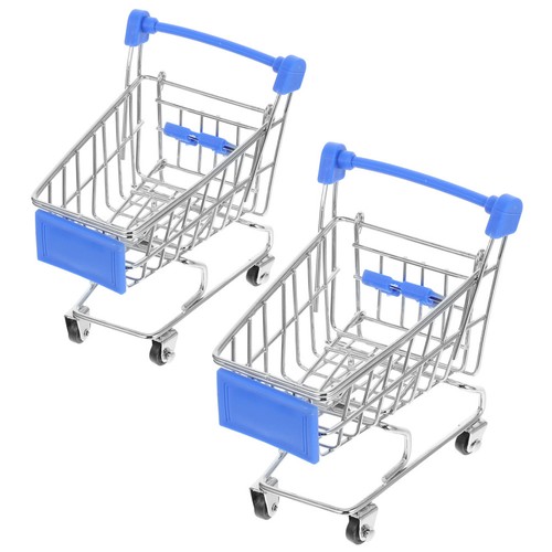 2pcs mini supermarket cart - 2pcs,