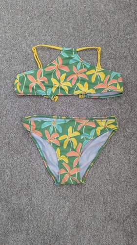 Girls zara green floral bikini - zara,