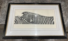 Gary Hodges - Zebra. Limited Edition Print, 93/ 860. Framed & Signed. Beautiful.