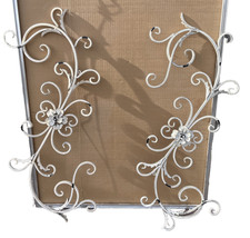 Set Of 2 Distressed Wrought