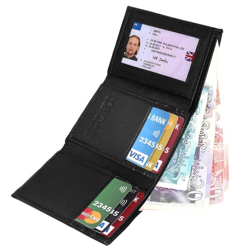 Black small real leather - real,