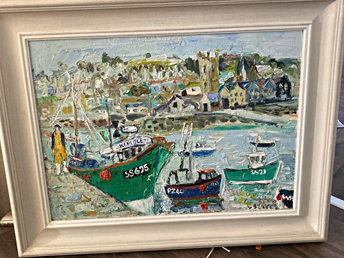 Original signed linda weir - signed, oil