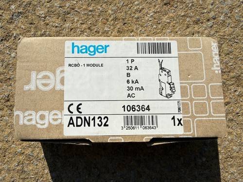 Hager b32 amp rcbo type - b32, b