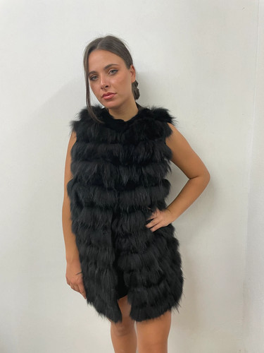 Real fur fin raccoon - fin, and