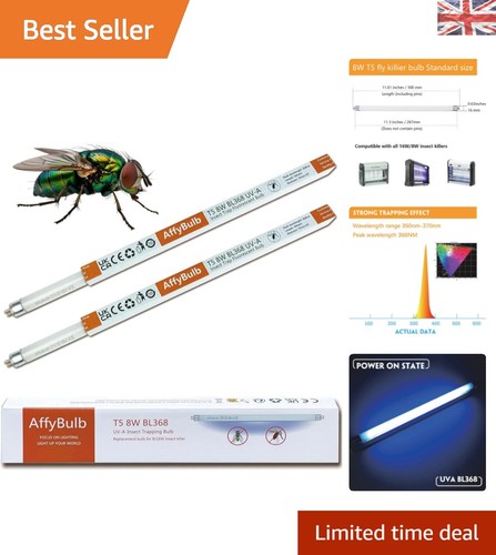 Fsl fly killer bulbs - t5, 8w