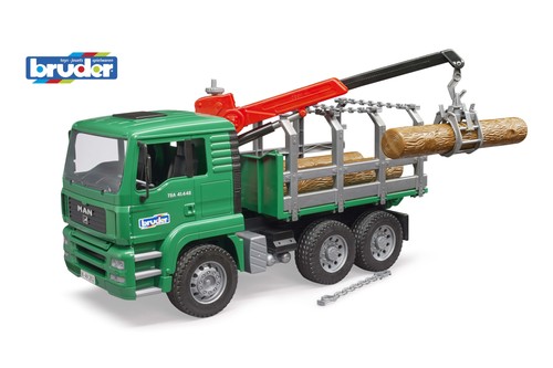 Bruder timber truck man - man, w/