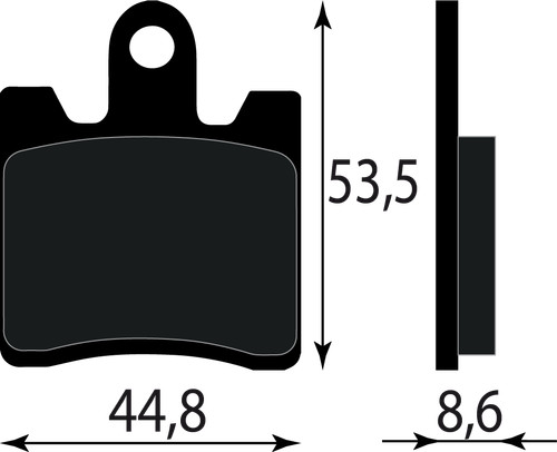 Front brake pad - 59300, 14880