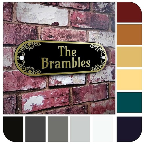 Decorative house address - decorative,