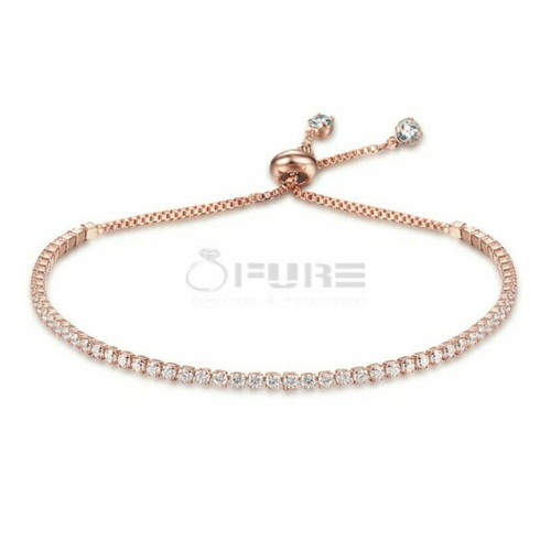 Silver rose gold - rose, plated
