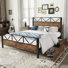 4ft6 Double Size Metal Bed