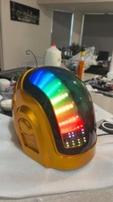 Daft Punk Guy Manuel Helmet v5 Cosplay with LEDs FULL HELMET INCLUDED