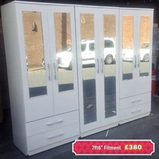 7ft6” 6 Door Wardrobe