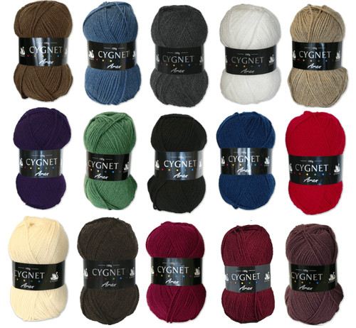 Cygnet aran acrylic knitting - aran,