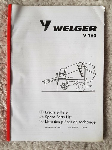 Welger v160 round - welger,