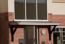 Flat Top Door Canopy GRP Fibreglass 1900mm, w/ Fixings & Fittings Tamar/ Brunel