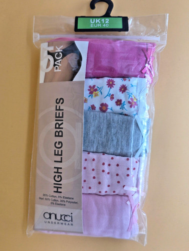 Pack ladies cotton hi leg - pack,