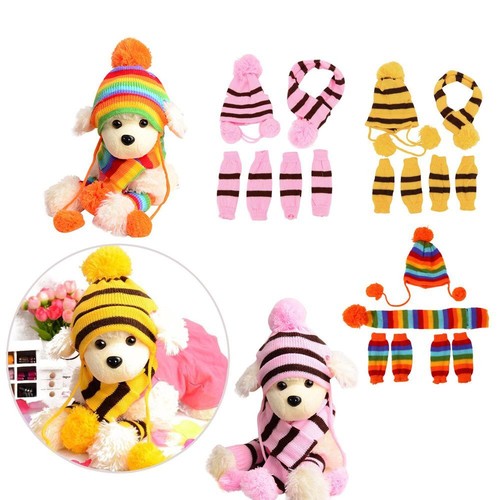 Knitted dressing puppy - knitted, up