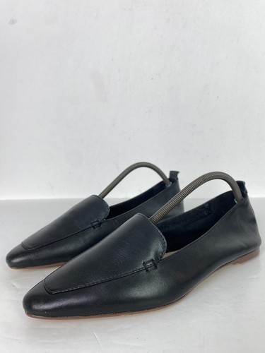 Aldo black leather loafers - leather,