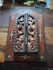 Indian Mirror With Carved