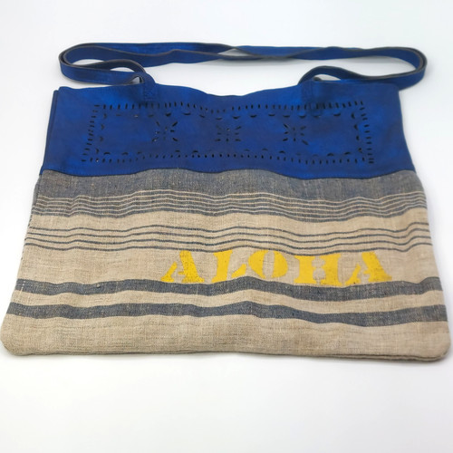 Shalla aloha tote bag woven - aloha,