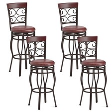 Costway 4 Vintage Bar Stools