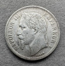 1866 one franc - -, france