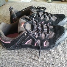 Women's Karrimor Summit Walking Shoes/ Trainers. Uk Size 6.5 . Black, Grey, Pink