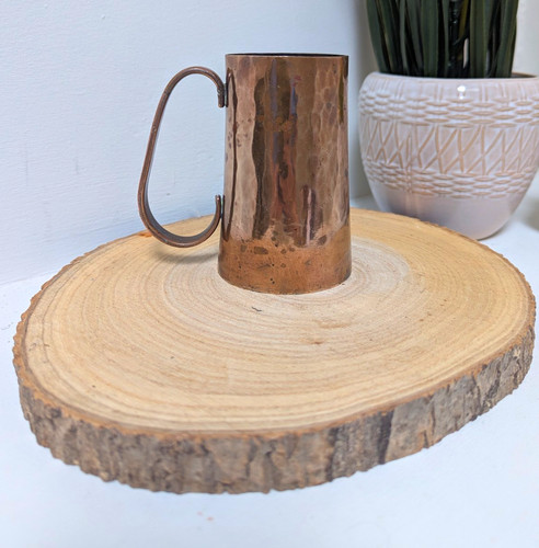 Copper mug with - with, handle,