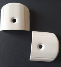 2 X WHITE GLOSS CARAVAN