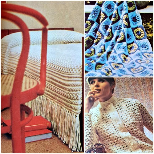 1970s aran bedspread stand - aran,