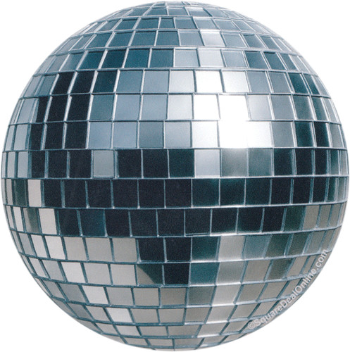 Sticker disco mirror ball - -,