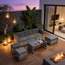 Garden Sofa Set Rattan Patio