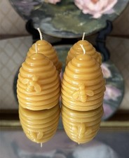 4 x Handmade 100% Pure Beeswax