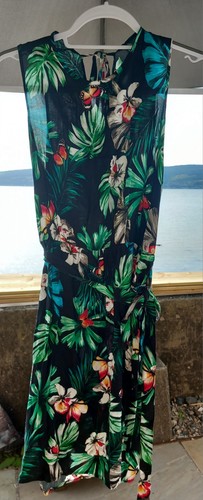 Dress black tropical - f&f,