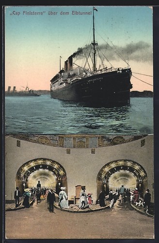 Postcard passenger ship cap - postcard,