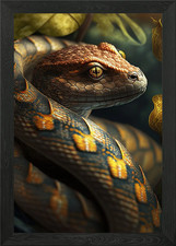 snake python Framed Wall Art