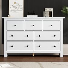 Chest Of Drawers, 7 Drawers Wide Chest Clothing Storage Unit Bedroom Furniture