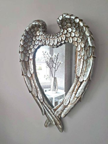 Angel wings mirror silver - angel,