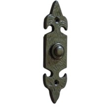 Black front door bell - black,