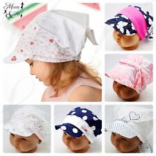 Baby Girls Bandana Summer Hat Headband Adjustable Sun Protection Cap Headband