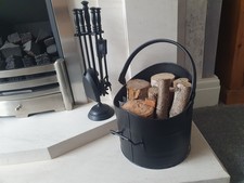 FIRESIDE TOOL AND SCUTTLE SET, NEW