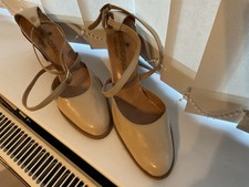 Vintage Ladies Shoes, Beige, Size 5