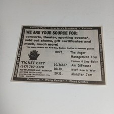 Vintage Ticket City Boston