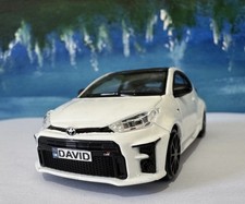 White Toyota Yaris Red GR 1:43