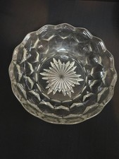 Heavy glass fruit bowl (AF)