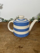 T.G. Green ' Original Cornish Blue Striped Teapot ' Church Gresley Ceramic