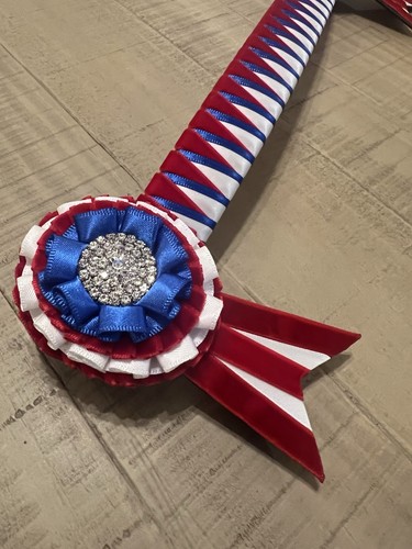 Red white blue - blue, velvet