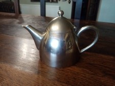 Vintage Mid Century or Retro Design Stainless Steel Teapot